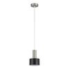 SE21-NM-4-MS1 ADEPT TUBE Nickel Matt Pendant Black Metal Shade+