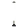 SE21-NM-4-MS3 ADEPT TUBE Nickel Matt Pendant Black Metal Shade+