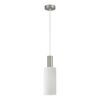 SE21-NM-4-GL3 ADEPT TUBE Nickel Matt Pendant White Glass+