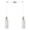 SE21-NM-4-NM2-GL3 ADEPT TUBE Nickel Matt Pendant White Glass+