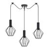 SE21-BL-4-BL3-GR1 ADEPT TUBE Black Pendant Black Metal Grid+