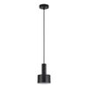 SE21-BL-4-MS1 ADEPT TUBE Black Pendant Black Metal Shade+