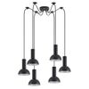 SE21-BL-4-BL6-MS3 ADEPT TUBE Black Pendant Black Metal Shade+