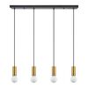 SE21-GM-4-4BL ADEPT TUBE Gold Matt Pendant+