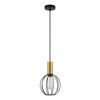 SE21-GM-4-GR1 ADEPT TUBE Gold Matt Pendant Black Metal Grid+