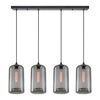 SE21-SM-19-30-4BL+ FEINT Smoked Glass Pendant+