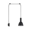 SE21-BL-4-NM1W-MS2 ADEPT TUBE Black Matt Wall Lamp Black Metal Shade+