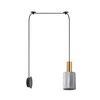 SE21-GM-4-NM1W-GL1 ADEPT TUBE Gold Matt Wall Lamp Smoked Glass+