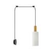 SE21-GM-4-NM1W-GL3 ADEPT TUBE Gold Matt Wall Lamp White Glass+