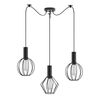 SE21-BL-4-BL3-GR12 ADEPT FLEX Black Pendant Black Metal Grid+