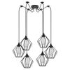Se21-bl-b10-bl6-gr1 Adept Pendant Black Metal Grid Pendant+