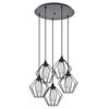 Se21-bl-b10-5bl-gr1 Adept Pendant Black Metal Grid Pendant+