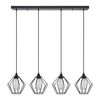 Se21-bl-b10-4bl-gr1 Adept Pendant Black Metal Grid Pendant+