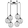 Se21-bl-b10-bl6-gr2 Adept Pendant Black Metal Grid Pendant+