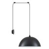 Se21-bl-b10-Bl1w-Ms50 Adept Pendant Black Metal Shade Wall Lamp+