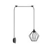 Se21-bl-b10-Bl1w-gr1 Adept Pendant Black Metal Grid Wall Lamp+
