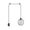 Se21-bl-b10-Bl1w-gr2 Adept Pendant Black Metal Grid Wall Lamp+