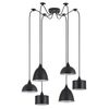 Se21-bl-b10-bl6-Ms12 Adept Flex Black Metal Shade Pendant+