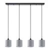 Se21-bl-b10-4bl-sh2 Adept Pendat Grey Shade Pendant+