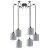 Se21-bl-b10-bl6-sh2 Adept Pendant Grey Shade Pendant +
