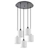 Se21-bl-b10-bl5-sh1 Adept Pendant White Shade Pendant+