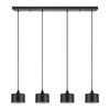 Se21-bl-b10-4bl-ms1 Adept Pendant Black Metal Shade+