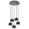 Se21-bl-b10-bl5-ms1 Adept Pendant Black Metal Shade +