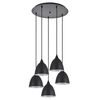 Se21-bl-b10-5bl-ms2 Adept Pendant Black Metal Shade +