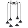 Se21-bl-b10-bl6-ms3 Adept Pendant Black Metal Shade+