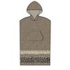 Poncho Θαλάσσης με Κουκούλα Leopard Brown Large - x-Large
