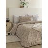 Σετ Σεντόνια Υπέρδιπλα Flannel Beauty 240x265 Fb0225 Χωρίς Λάστιχο