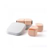 Miniware Des.14 Δοχείο Φαγητού Inox Καραμέλα 15x15cm με 2 Αποθηκευτικά Δοχεία Σιλικόνης