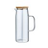 Estia Κανατα Bamboo Essentials Γυαλινη 1000ml με Καπακι