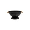Estia Σουρωτηρι Ζυμαρικων Bamboo Essentials Μεταλλικο με Λαβες 24x24x13.7cm Μαυρο