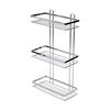 Estia Εταζερα Elegant Μεταλλικη Ισια 3 Θεσεων 46x25x12.5cm Χρωμιου