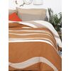 Κουβέρτα Cotton Rich 220x260 Waves Ecru/salmon