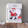 Christmas Terry Gift set (1 Αγιος Βασιλης) Προσωπου (50x90) Λευκο