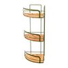 Estia Εταζεραolive Series  Μεταλλικη Γωνιακη 3 Θεσεων 49x19.5x19.5cm Λαδι
