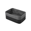 Estia Καλαθι Οργανωσης Bamboo Essentials 30x25cm me Επενδυση Μαυρο