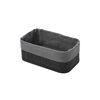 Estia Καλαθι Οργανωσης Bamboo Essentials 24.5x15cm me Επενδυση Μαυρο