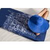 Πετσέτα Θαλάσσης Velour Printed 2103 Marine 100x175 guy Laroche  50%cotton-50%polyester