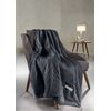 Ριχτάρι Crusty Carbon 130x170 + Διακοσμητικό Μαξιλάρι guy Laroche  100% Polyester art fur Ultrasoft