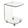 Glasser Trolley Τραπεζάκι Βοηθητικό, Διάφανο Γυαλί 10mm (Συσκ.2)
