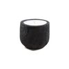 Κεραμικό Κηροπήγιο Mingi Black Spot Gray Large (15x15x14) Soulworks 0630027