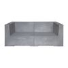 Concrete 2θέσιος Kαναπές Κήπου - Βεράντας, Cement Grey