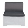 Concrete set Μαξιλάρια Καρέκλας, Γκρι Ύφασμα Water Repellent - 2 Tεμάχια