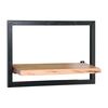 Lizard Frame Ράφι Μέταλλο Βαφή Μαύρο, Ξύλο Ακακία Φυσικό