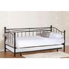 Marin Set: Daybed με Στρώμα 90x190 + Βοηθητικό Κρεβάτι με Στρώμα 85x185 Μέταλλο Μαύρο