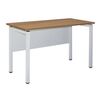 Unit Γραφείο Μέταλλο Βαφή Άσπρο, Melamine Απόχρωση Sonoma