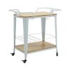 Relix Trolley bar-pro Μέταλλο Βαφή Άσπρο, mdf Απόχρωση Φυσικό